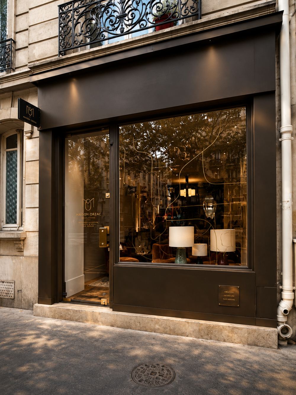 Façade de la boutique Maison Orzac, 34 avenue Bosquet, Paris 7e